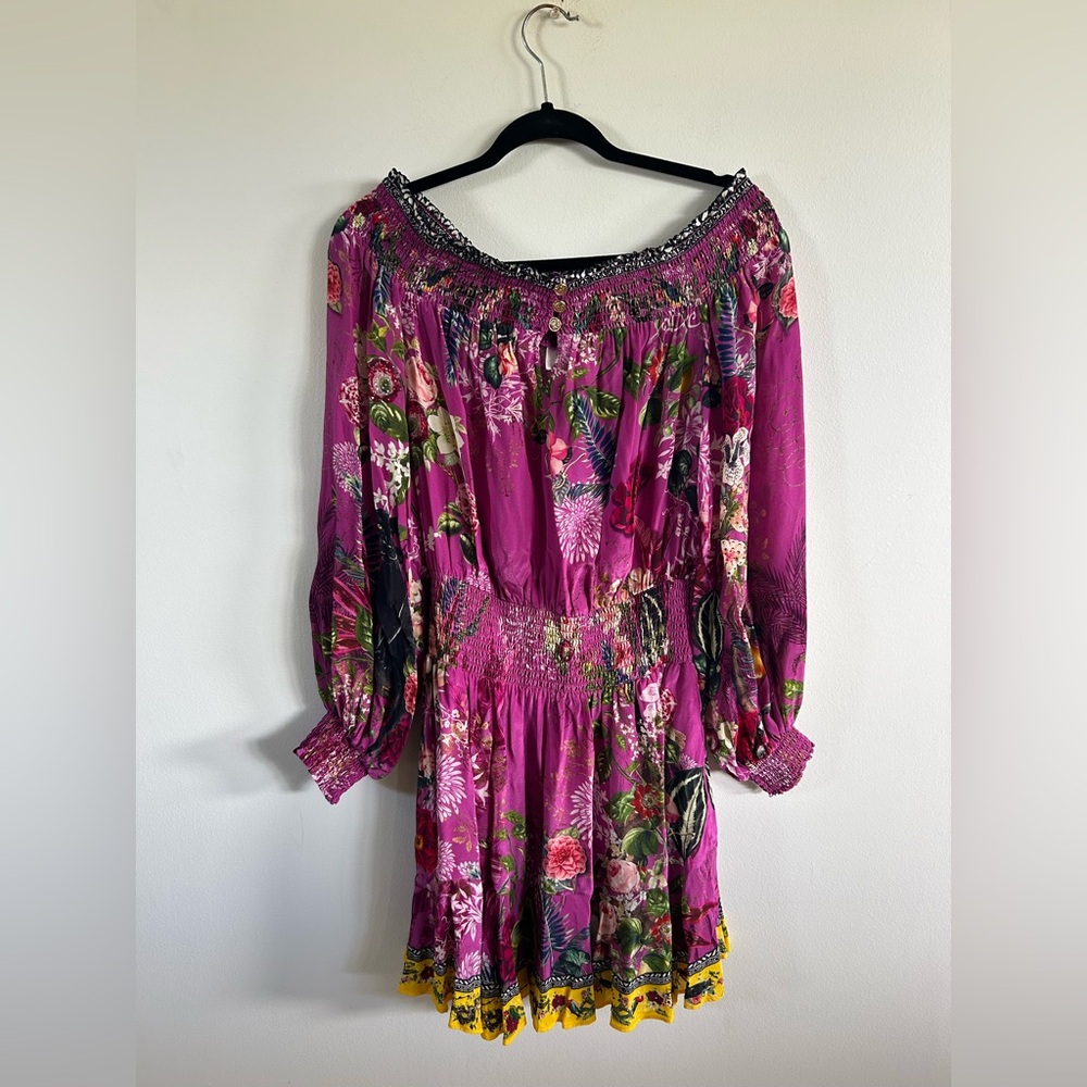 Camilla Pink Floral Mini Dress - Picture 2 of 13